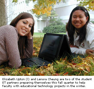 photo of student ET partners Elizabeth Upton and Lenora Cheung