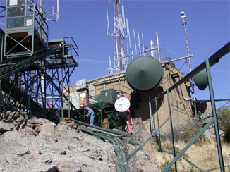 photo of Sutter buttes microwave relay station