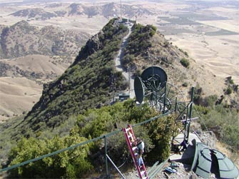 photo of Sutter buttes microwave relay station
