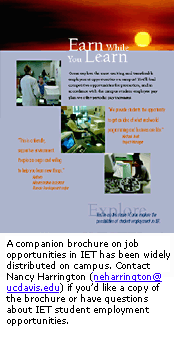 Student jobs brochure