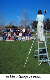 Photo of Debbie Aldridge at work