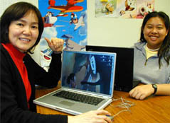 photo of faculty member Dr. Miyo Uchida and student Lenora Cheung