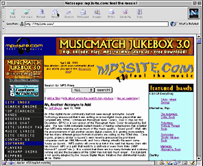 Mp3site.com screen shot